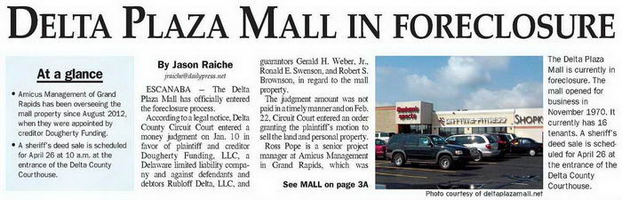 Delta Plaza Mall - March 2013 Foreclosure (newer photo)